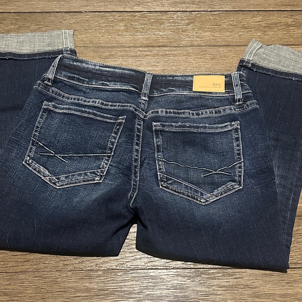 BKE Dark Wash Stella Slim Fit Low Rise Jeans Size 28 - Picture 3 of 4